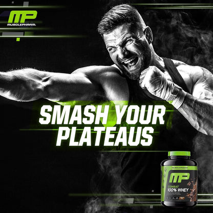 Musclepharm Combat 100% Whey Protein Powder, Chocolate Milk, Fast Recovery & Muscle Gain with Whey Protein Isolate, High Protein Powder for Women & Men, Gluten Free, 5 Lb, 70 Servings