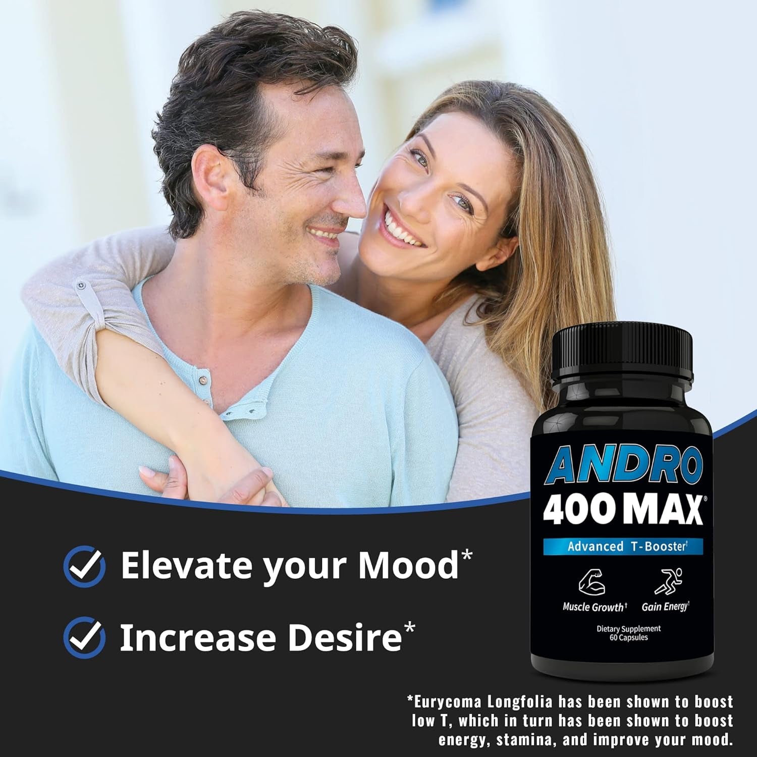 Max Advanced T-Support & Nitric Oxide Booster – Tongkat Ali with L-Arginine & L-Citrulline – Supports Blood Flow, Circulation, and Physical Performance – 1 Pack, 60 Capsules